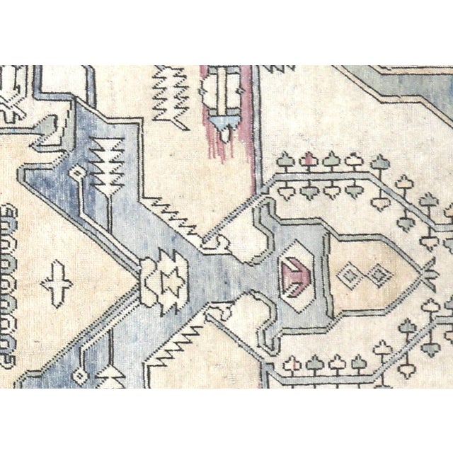 This Vintage Turkish Oushak Yastic will bring charm and character to any home. Crafted from wool on wool, it features a...