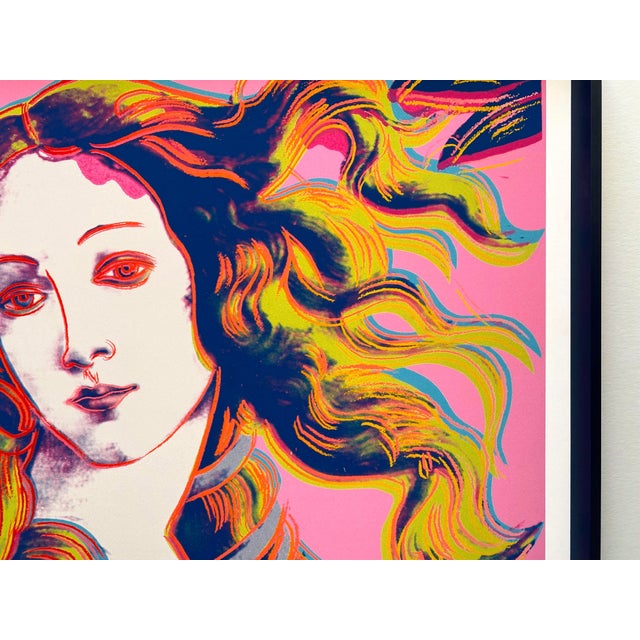 Andy Warhol Foundation Offset Lithograph Reproduction Print Framed Pop Art Poster " Birth of Venus " 1984 For Sale - Image 9 of 12