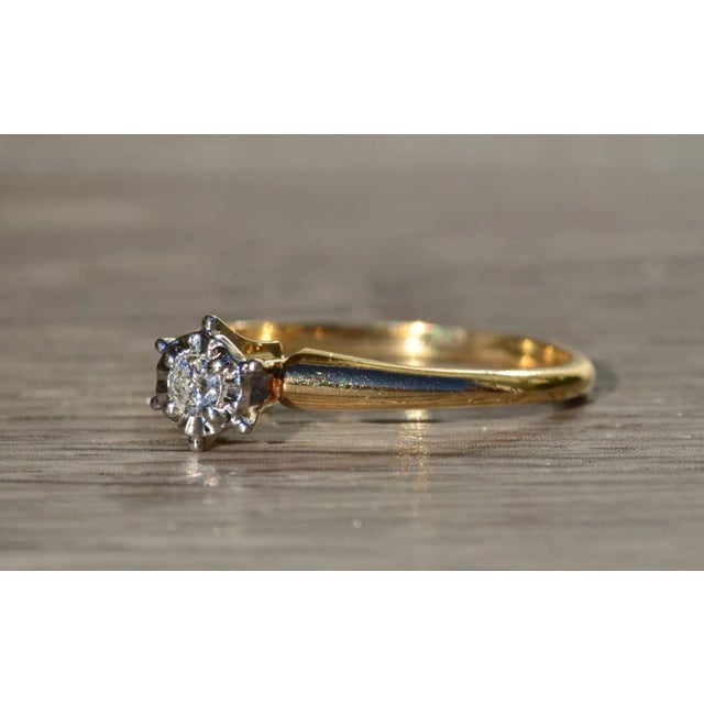 The Galewood: Ladies 14K Solitaire Engagement Ring For Sale - Image 4 of 10