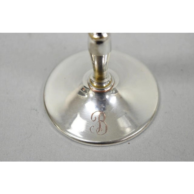 Mid 20th Century Vintage Charles S Beller Silver Plated Cigarette Holder Picture Frame W "B" Mono For Sale - Image 5 of 11