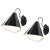 Daniel Becker Emily Wall Lights in Ultra Glossy Black for Moss Objects - a Pair For Sale