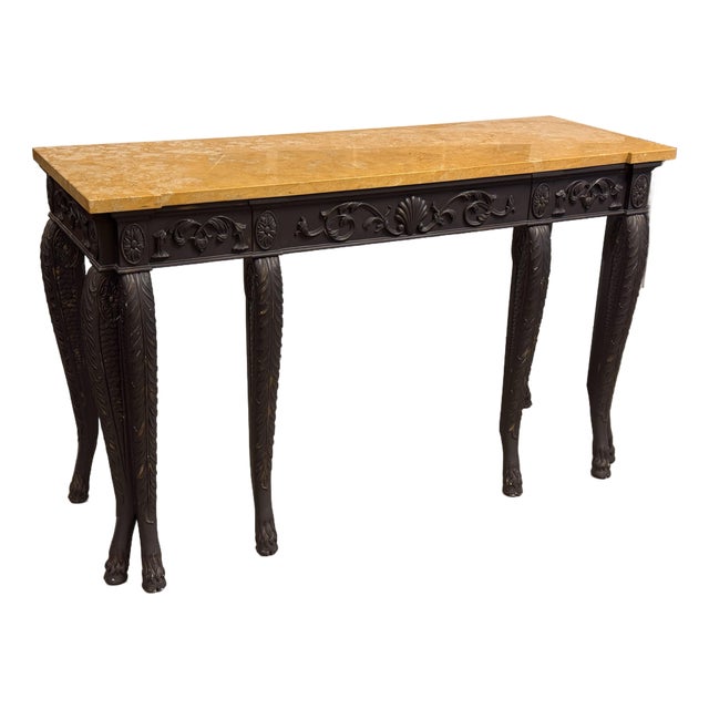 Custom Design Neoclassical Revival Console Table For Sale