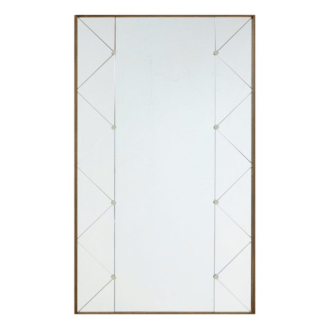 Mid-Century Swedish Harlequin Wall Mirror, 1960 For Sale