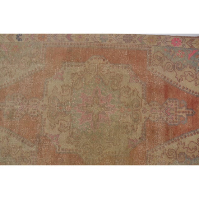 Vintage Handknotted Oushak Rug For Sale In Phoenix - Image 6 of 10