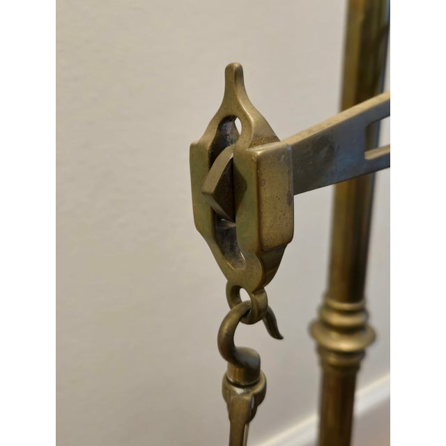 19th Century English Antique Brass Weight Scale For Sale - Image 4 of 5