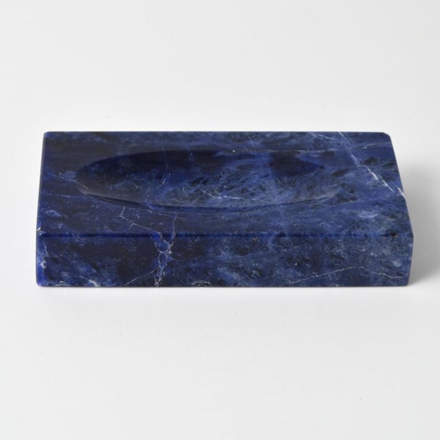 Vintage Blue Stone Jewellery Dish or Bowl, 1970s For Sale - Image 6 of 7