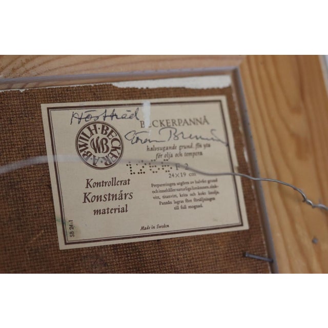 Göran Brunius, Autumn Tree, Oil on Board, Mid-20th Century For Sale - Image 5 of 10