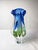Blue Sommerso Marine Blue and Lime Art Glass Vase by Josef Hospodka for Chribska, 1960s For Sale - Image 8 of 11