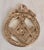 A fine antique Masonic fob or pendant crafted in 9-carat rose gold by William Oakley Davis and fully hallmarked in...
