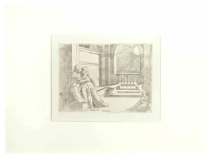 Giovanni Lanfranco, Joshua 26, Old Testament Story, Etching, 1607