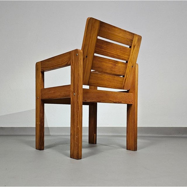 Pine Chair with Foldable Seat, 1970s For Sale - Image 11 of 18