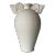 1980's Postmodern Art Deco - Style Urn Shape White Matte Ceramic Vase For Sale