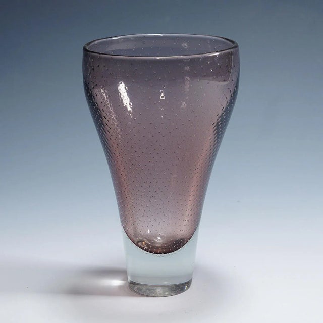 Gunnel Nyman Art Glass Vase by Gunnel Nyman for Nuutajarvi Notsio For Sale - Image 4 of 8