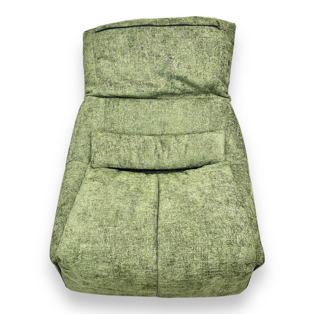 Vintage Green Plumy One-Seater Sofa Chair by Annie Hiéronimus for Ligne Roset For Sale - Image 6 of 17