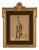 Emmanuel Grammont, Hussar of the Kingdom of Naples, Watercolor, 19th Century For Sale