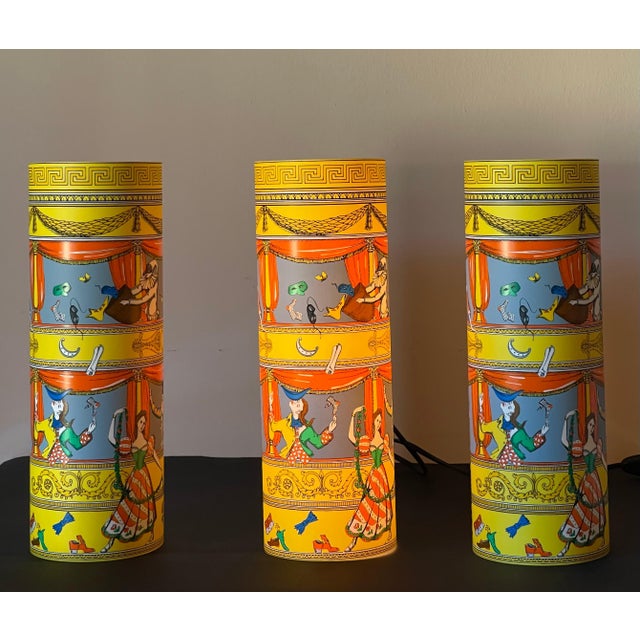 Late 20th Century Fornasetti La Commedia Dell'arte Table Lamp by Fornasetti, 3 Available For Sale - Image 5 of 8