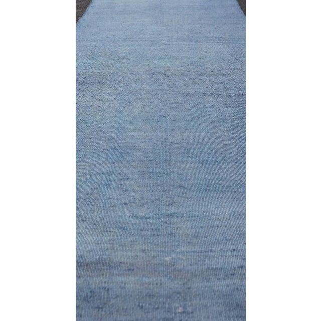 Traditional Vintage Turkish Kilim Runner With Soft Blue and Gray Hues 2'4 X 8'0 For Sale - Image 3 of 10