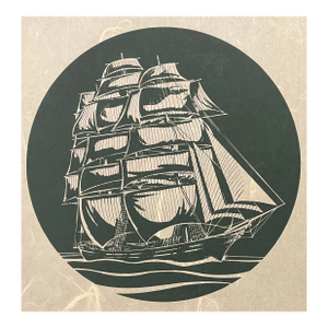 1970s James Omohundro Sailing Ship Serigraph