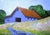 Contemporary Santa Cruz Barn 16x20 Art Lynne French California Farm Landscape Painting O/C For Sale - Image 3 of 6