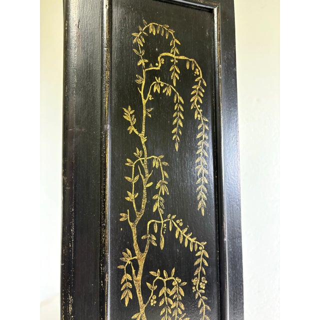 Chinoiserie Vintage Hand Painted Chinoiserie Wall Cabinet by Chapman For Sale - Image 3 of 12
