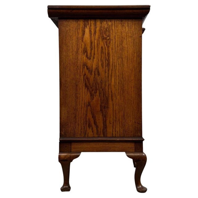 Wood Early 20th Century English Oak Sideboard For Sale - Image 7 of 14