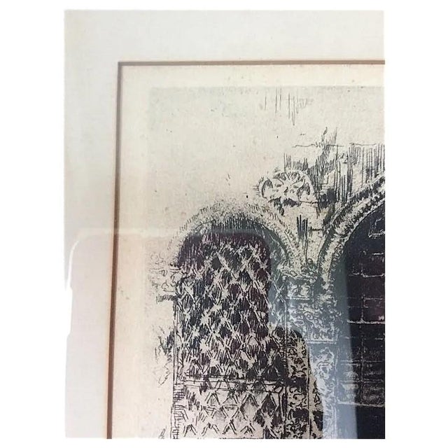 Antique Signed Print of a Mosque, Ethnographic, Architectural, Signed For Sale - Image 6 of 14