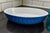 1930s Vintage French Blue & White Oval Ceramic Baking Dish | Embossed Scallop Pattern | 11" Stoneware Baker | French Pottery | Farmhouse Quiche For Sale - Image 5 of 9