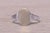 Silver The Classic Signet: White Gold Signet Ring For Sale - Image 8 of 10