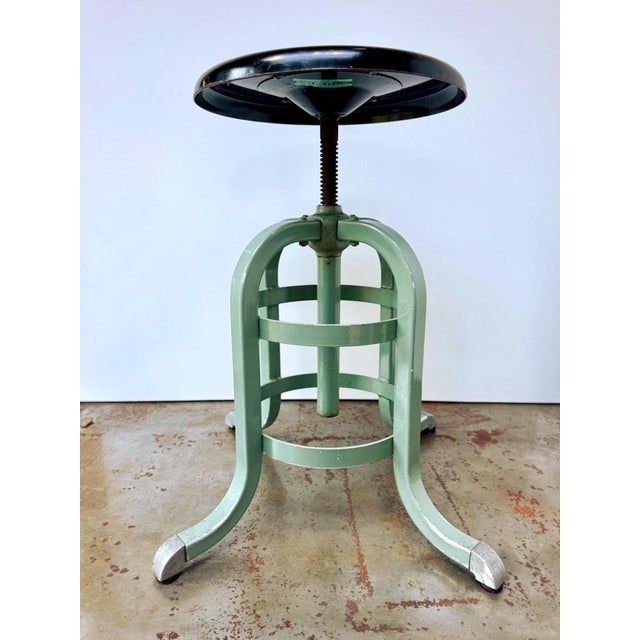 1930's a.s. Aloe Adjustable Medical Stool, St. Louis For Sale - Image 4 of 12