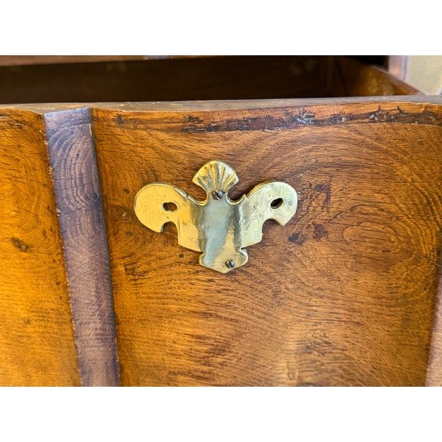 18th C Danish Rococo Burl Walnut Commode / Chest of Drawers For Sale - Image 10 of 11