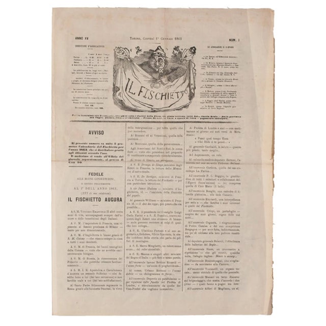 Unknown - Il Fischietto (the Whiste) Original Lithograph - 1863 For Sale - Image 4 of 4