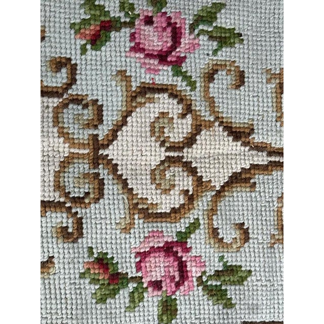 1950s French Needlepoint Rug, 1950s For Sale - Image 5 of 14