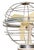 Zodiaco Pedestal Fan in Metal and Plastic by San Giorgio, 1950s For Sale - Image 4 of 4
