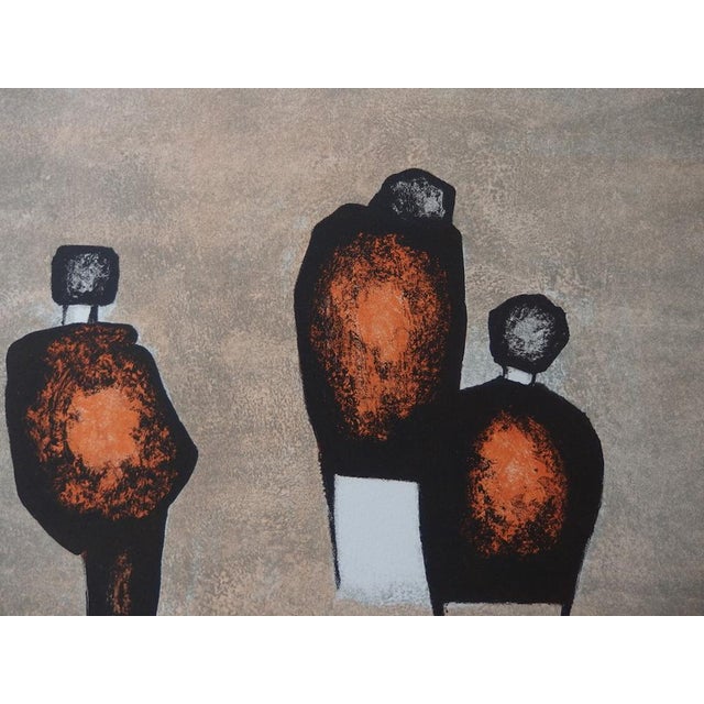 Modern Witold-K, Trois personnages, Original Lithograph For Sale - Image 3 of 6