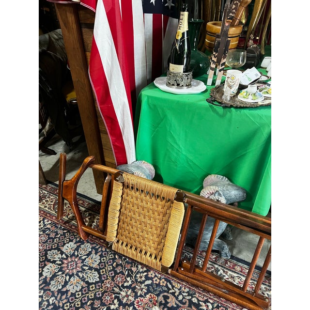 Wood 1970s Wooden Italian Valet Collapsible Chair For Sale - Image 7 of 10