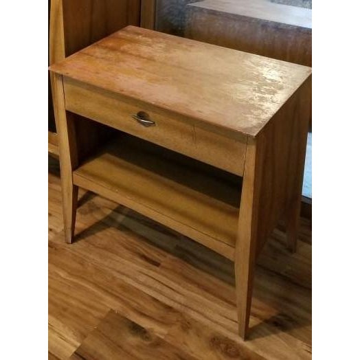 Mid Century Modern Nightstand By Hub Furniture Chairish