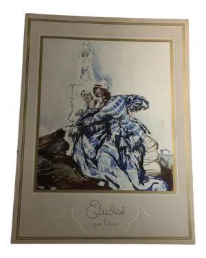 1936 Vintage Adrian Drian Fashion Illustration