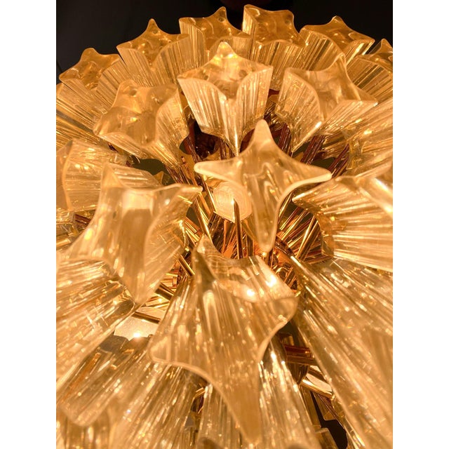 Mid-Century Modern Murano Glass Poliedri Flush Mount by Paolo Venini for Novaresi, 1970s For Sale - Image 3 of 7