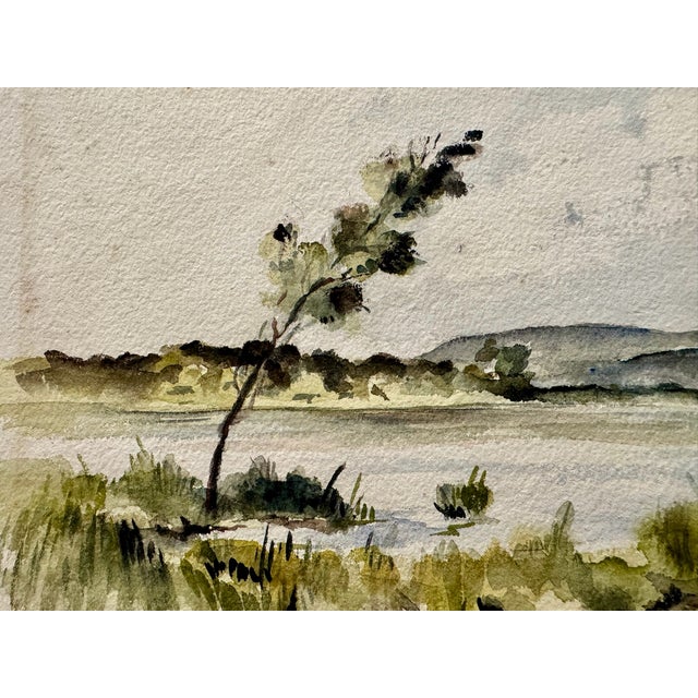 Original watercolor on paper by Henry Emil Salloch, also known as Heinz Emil Salloch, the German-born American artist and...