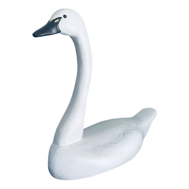 Hand Carved Swan For Sale
