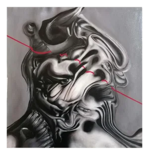 Stefano Mazzolini, F11, Oil on Canvas