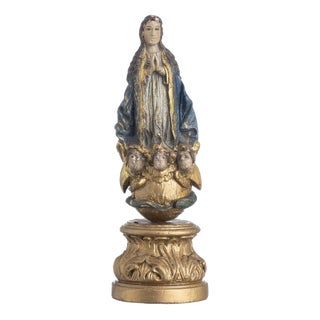19th Century Our Lady of the Conception Sculpture For Sale