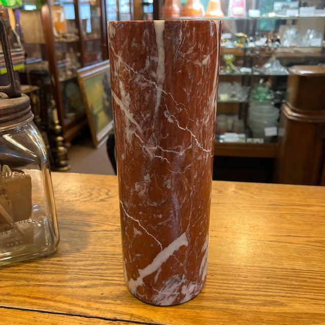 1950s Carrara Di Carrara Large Marble Vase For Sale - Image 6 of 7