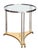 Maison Jansen French Modern Round Occasional Table of Brushed Chrome and Brass - Maison Jansen For Sale - Image 4 of 11
