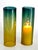 1970s 1970s Scandinavian Hand Blown Glass Hurricane Candle Holders, a Pair For Sale - Image 5 of 12