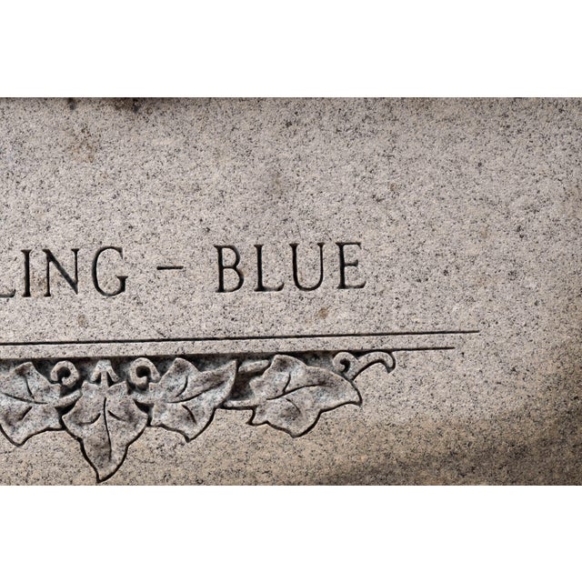 Wood Mid 20th Century C Schergers Sons Sterling Blue Headstone Salesman Sample For Sale - Image 7 of 14