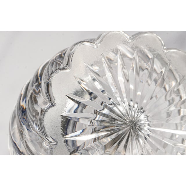 Elegant Solid Crystal Swirl Antique English Sterling Silver Paperweight Inkwell Desk Home Decor For Sale - Image 18 of 18