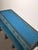 Indian Carved Console Table in Turquoise Blue For Sale - Image 6 of 8