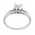 1950s Mid Century Gia 1.00 Carat Old Mine Cut Diamond 14k White Gold Engagement Ring, Size 7 For Sale - Image 5 of 7