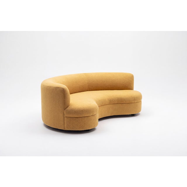 John Mascheroni Curved Sofa For Sale In Chicago - Image 6 of 9